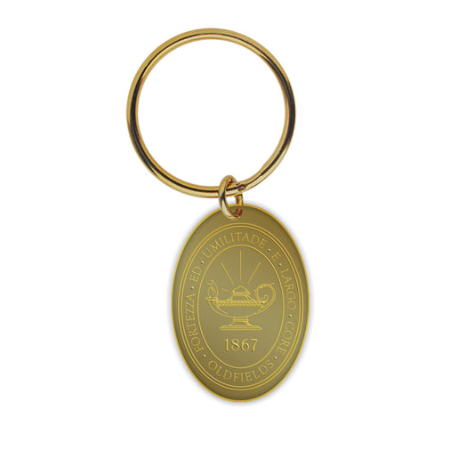 Brass Lantern Key Tag & Ring