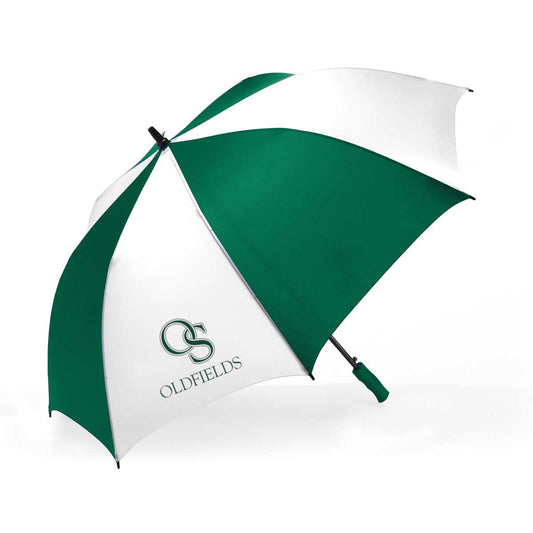 Golf Umbrella, 58" Auto-Open, Green/White