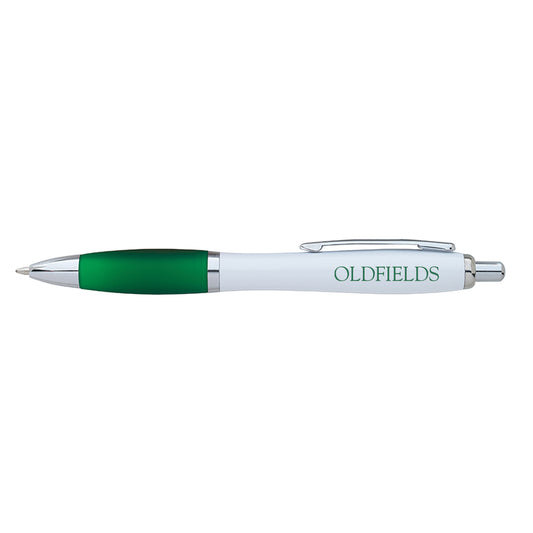 Ball-Point Writing Pen, Green/White